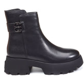 Ghete Piele Naturala Feeling Z086-01 Black